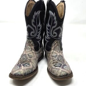 Roper Little Kids Cowboy Boots Size 11 Glitter Square Toe Western